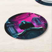 カラス・イン・セラセ専用コースター ラウンドペーパーコースター (アングル)