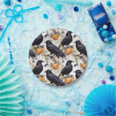 カラス・オン・パンプキンハロウィーン ペーパープレート (パーティー)