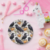 カラス・オン・パンプキンハロウィーン ペーパープレート (パーティー)