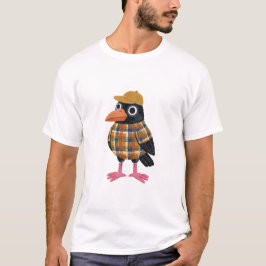 カラス キャップ タータン Tシャツ
