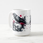 カラス コーヒーマグカップ (正面左)