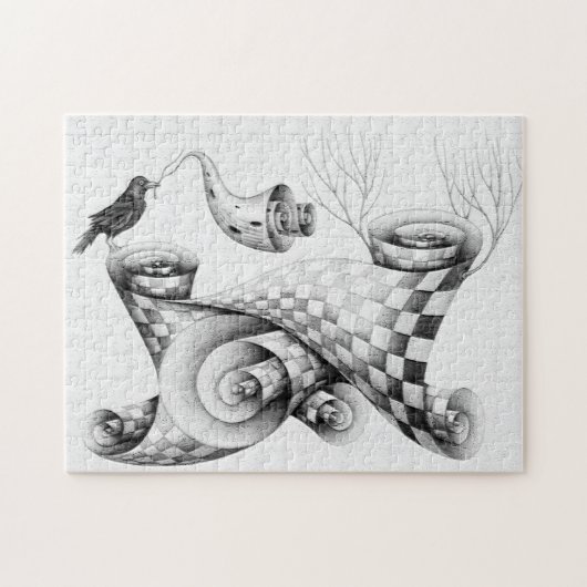 カラス ジグソーパズル (横)