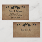 カラス&スターズビジネスカード 名刺 (正面/裏面)