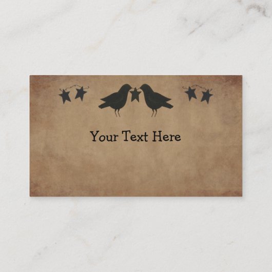 カラス&スターズビジネスカード 名刺 (裏面)