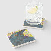 カラス ストーンコースター (横)