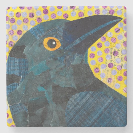 カラス ストーンコースター (正面)