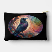 カラス・ツリー・オブ・ライフ・マンダラ異教の アクセサリーポーチ (裏面)