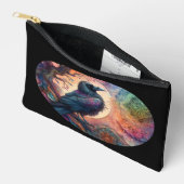 カラス・ツリー・オブ・ライフ・マンダラ異教の アクセサリーポーチ (見開き)