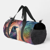 カラス・ツリー・オブ・ライフ・マンダラ異教の ダッフルバッグ (右コーナー)