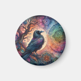 カラス・ツリー・オブ・ライフ・マンダラ異教の マグネット