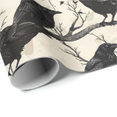 カラス ハロウィン クロー オートム ラッピングペーパー (ロールコーナー)