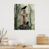 カラス ポスター (キッチン)