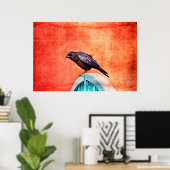 カラス ポスター (ホームオフィス)