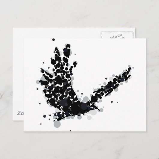 カラス ポストカード (正面/裏面)