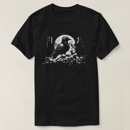カラス・ポー Tシャツ (デザイン正面)