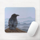 カラス マウスパッド (マウス)