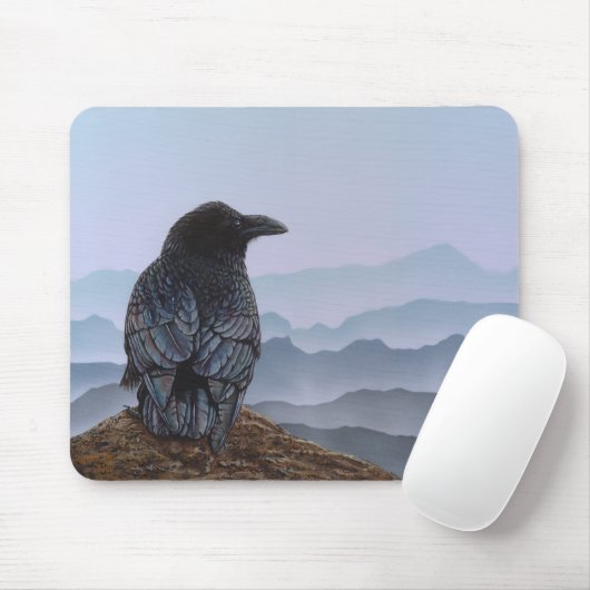 カラス マウスパッド (マウス)