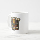 カラス+ユーモア+面白い+ゴシック+F-Caw-F コーヒーマグカップ (正面左)