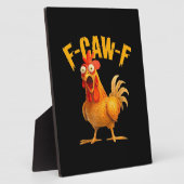 カラス ユーモア F-Caw-F ゴシック おもしろ かっこいい レトロ フォトプラーク (側面)