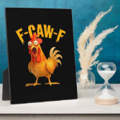 カラス ユーモア F-Caw-F ゴシック おもしろ かっこいい レトロ フォトプラーク (側面)