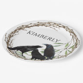 カラス・ラブ・バード ペーパープレート (アングル)