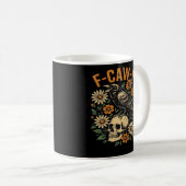 カラス ワラス F-Caw-F おもしろ かっこいい ユニーク コーヒーマグカップ (正面右)