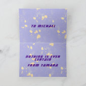 カラス 月 太陽 星 ハッピーハロウィンカード カード (内部)