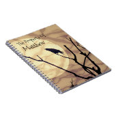 カラス、月、影は*パーソナライズ* ノートブック (右側)