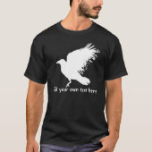 カラス - 白 Tシャツ (正面)