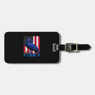 カラス 面白い F-Caw-F シンプル デザイン ラゲッジタグ
