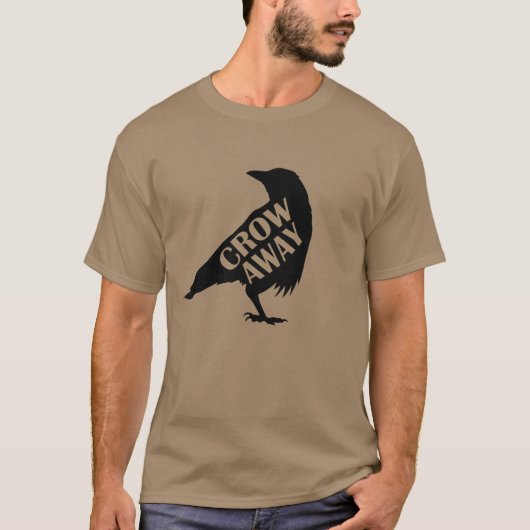 カラス+鳥+環境+自然 Tシャツ (正面)