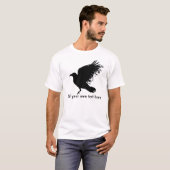 カラス - 黒 Tシャツ (正面フル)