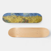 カラス(1890年)が付いているフィンセント・ファン・ゴッホの小麦畑 スケートボード (横)