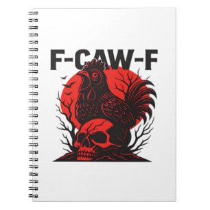 カラス F-Caw-F おもしろ ゴシック ユーモア ノートブック