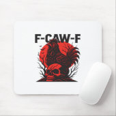 カラス F-Caw-F おもしろ ゴシック ユーモア マウスパッド (マウス)