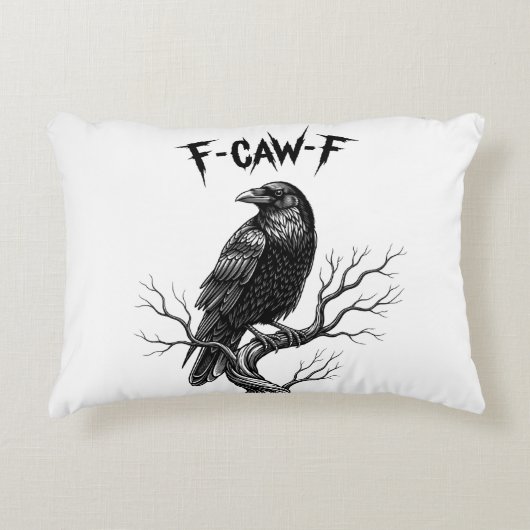カラス - F-Caw-F アクセントクッション (正面)