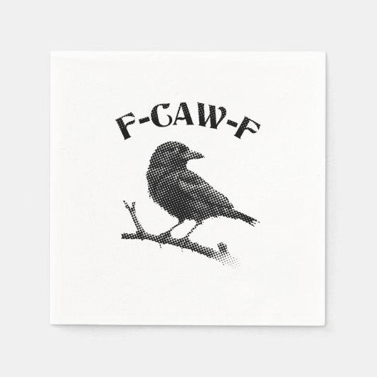カラス F-CAW-F ハロウィン スタンダードカクテルナプキン (正面)