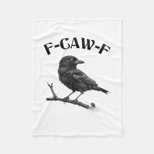 カラス F-CAW-F ハロウィン フリースブランケット (正面)