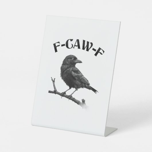 カラス F-CAW-F ハロウィン 台座サイン (正面)