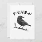 カラス F-CAW-F ハロウィン 招待状 (正面)