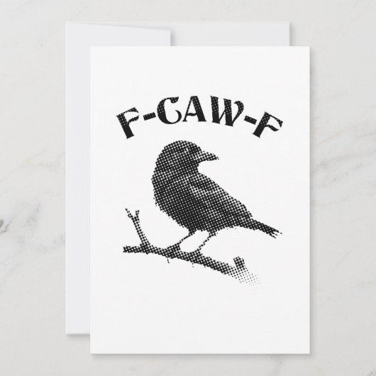 カラス F-CAW-F ハロウィン 招待状 (正面)