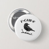 カラス F-CAW-F ハロウィン 缶バッジ (正面&裏面)