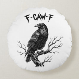 カラス - F-Caw-F ラウンドクッション