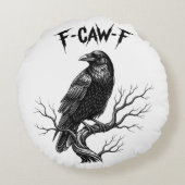 カラス - F-Caw-F ラウンドクッション (裏面)