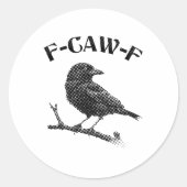 カラス F-CAW-F ラウンドシール (正面)
