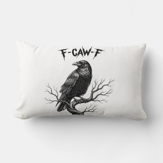 カラス - F-Caw-F ランバークッション (正面)