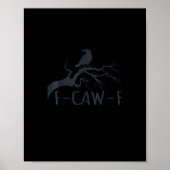 カラス F-Caw-F レトロ カラス ポスター (正面)