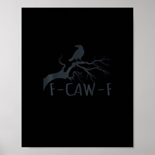 カラス F-Caw-F レトロ カラス ポスター (正面)