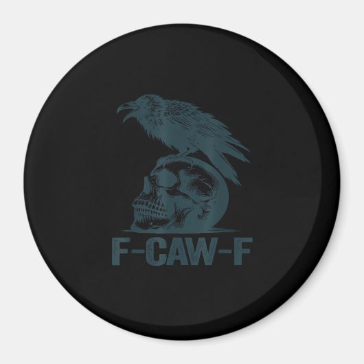 カラス F-Caw-F レトロ カラス 愛好家 ジョークグッズ マグネット (正面)
