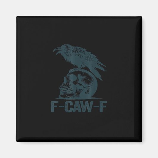 カラス F-Caw-F レトロ カラス 愛好家 ジョークグッズ マグネット (正面)